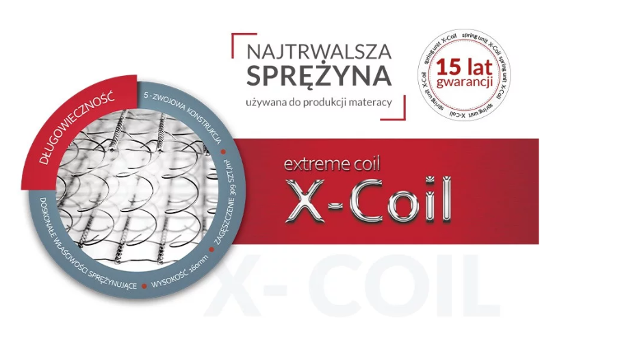 materac mistral sprężyna x-coil